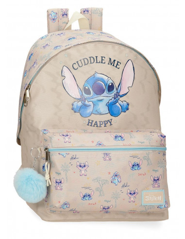 MOCHILA 44CM. STITCH CUDDLE ME HAPPY